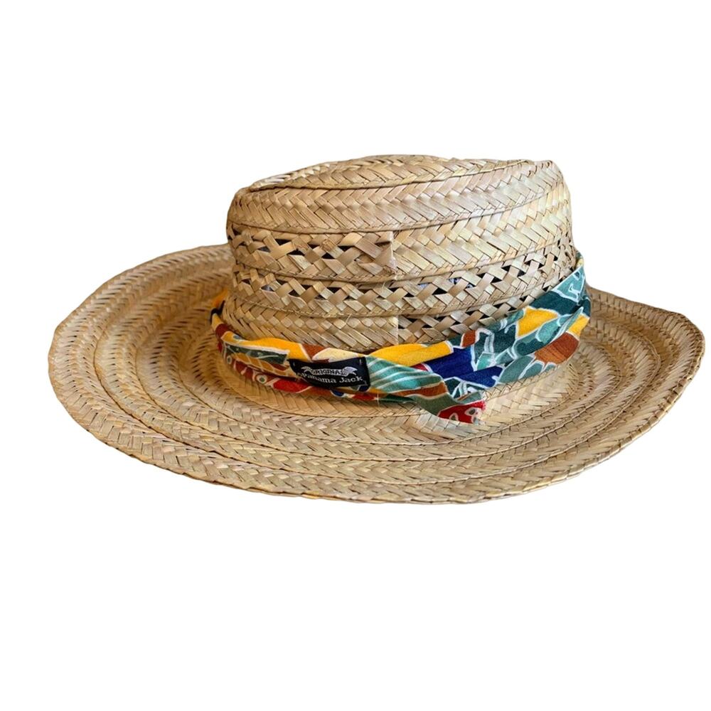Original Panama Jack straw beach sun hat